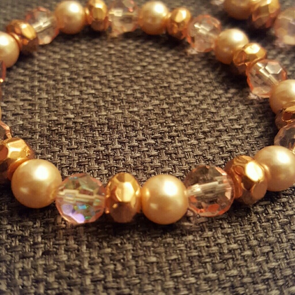 Pearl Pink Bead Bracelet Combo - Picture 3 of 4