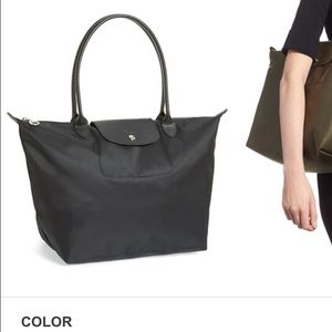 Long champ 'Le Pliage Neo-Large' Tote