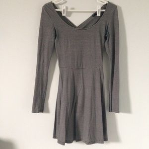 Long sleeve striped dress