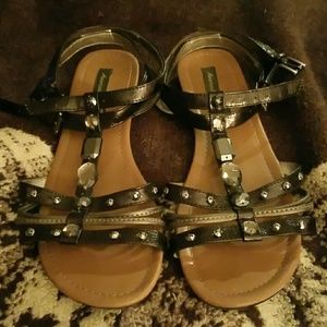 Cute jeweled strappy sandals