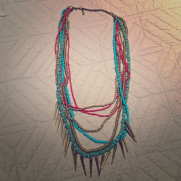 Beaded layered necklace