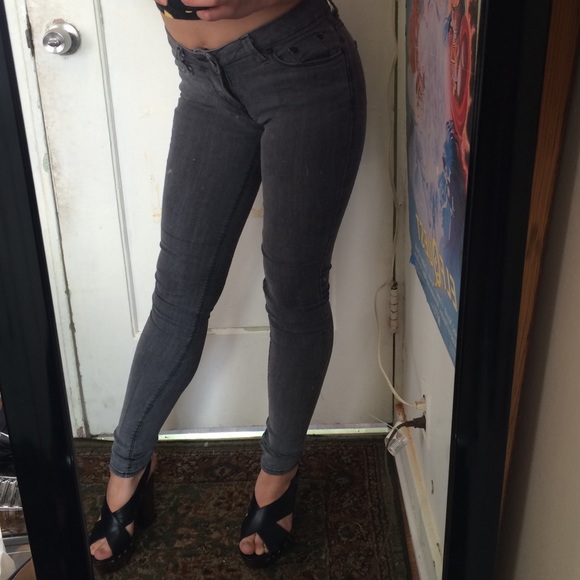 BDG Ankle Cigarette grey high waisted skinny jean