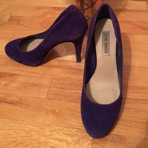 Steve Madden Suede Purple Pumps- Good Condition