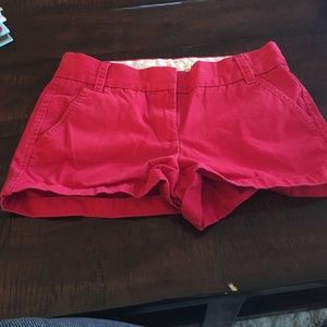 J Crew chino red shorts