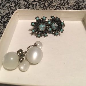 1950s clip on earrings