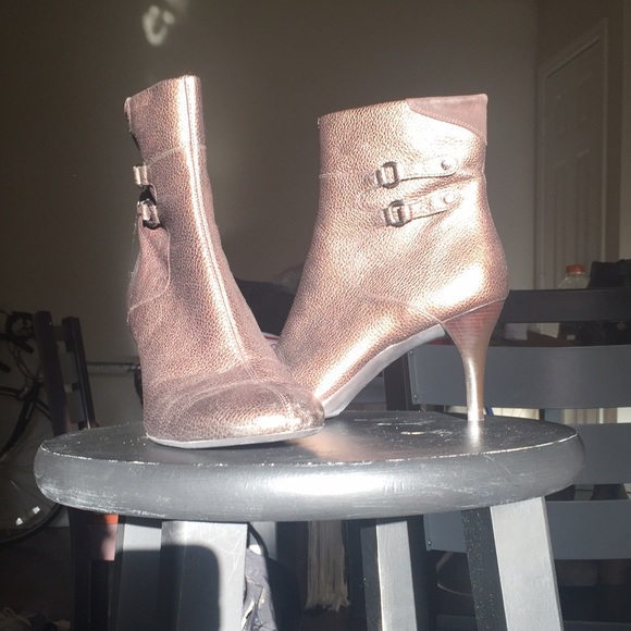 Cole Haan Snakeskin Booties