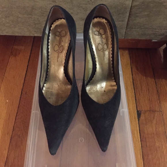 Jessica Simpson Back Suede Stilettos