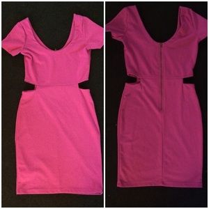 *DONATING TMRW* Sexy Cut Out Bodycon Pink Dress