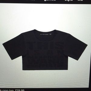 H&m x Alexander wang black crop top