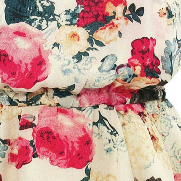 Chiffon Floral Sleeveless Dress or Top - Picture 3 of 3