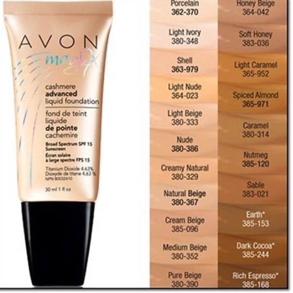 Avon cashmere advance liquid foundation.
