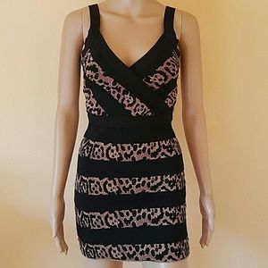Alberto Makali animal print bodycon dress