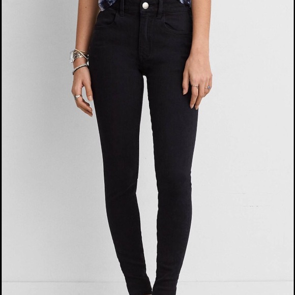 American Eagle Black Jeggings size 6