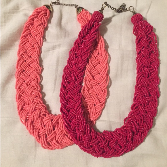 Red and Coral Necklaces