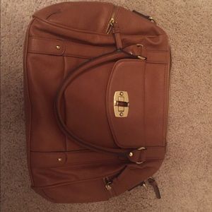 Brown leather purse