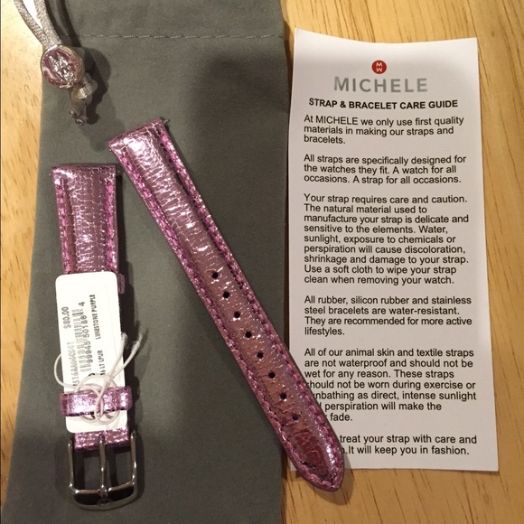 Michele interchangeable watch straps. Brand new