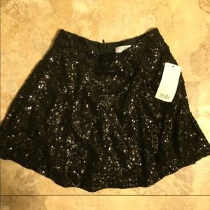 Sequined skater skirt