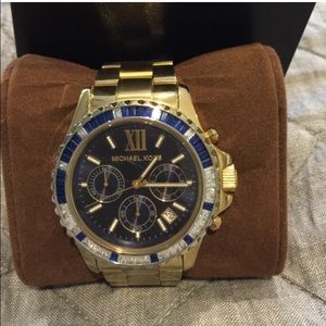 Michael kors gold blue face 5754 watch