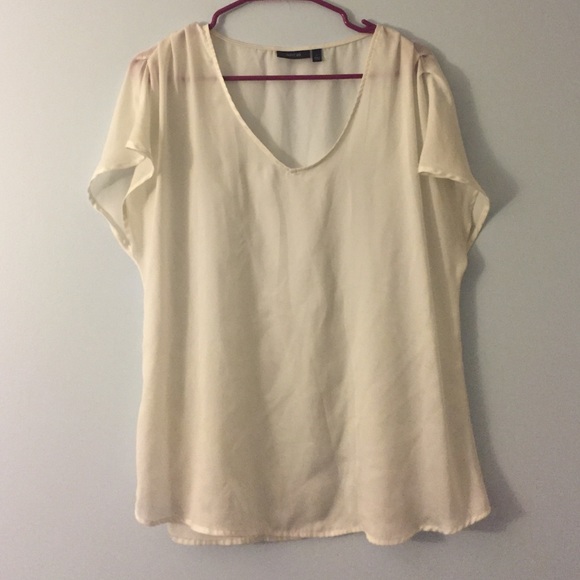 White Shiny Basic Top
