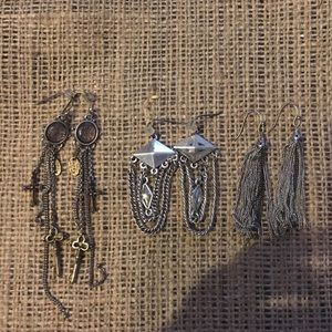 Lucky Brand and Jessica Simpson earrings