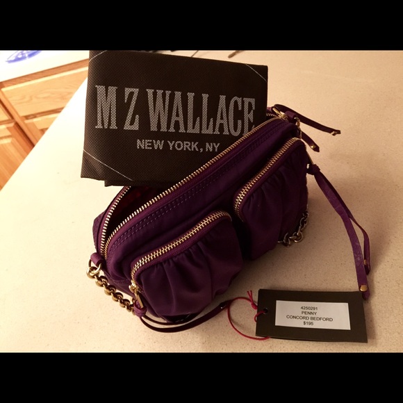 MZ Wallace purple cross body bag