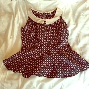Down the Rabbit Hole Peplum Top