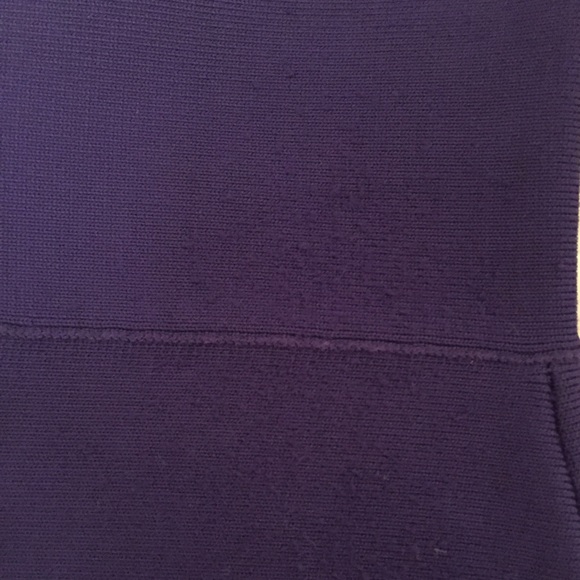 BCBGMAXAZRIA PURPLE HIGH WAISTED BANDAGE SKIRT - Picture 4 of 4