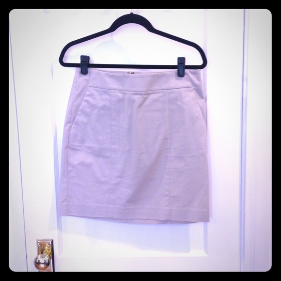 Ann Taylor khaki pencil skirt