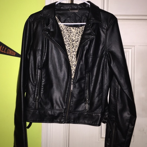 Faux leather jacket