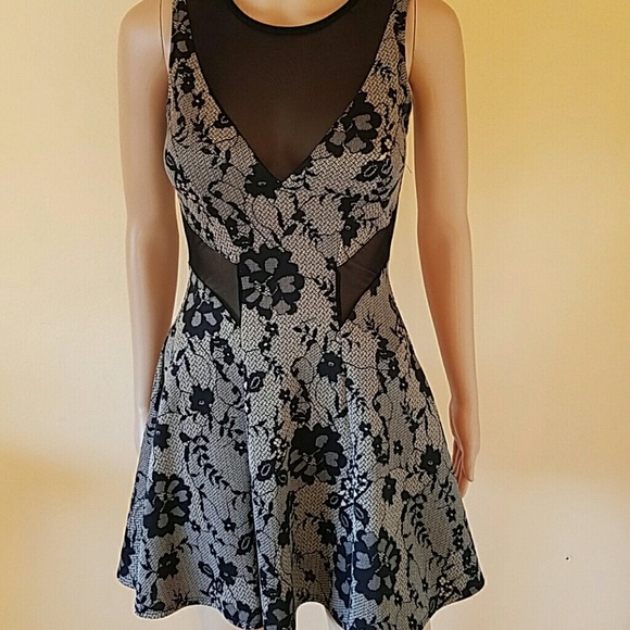 Sheer mesh dress