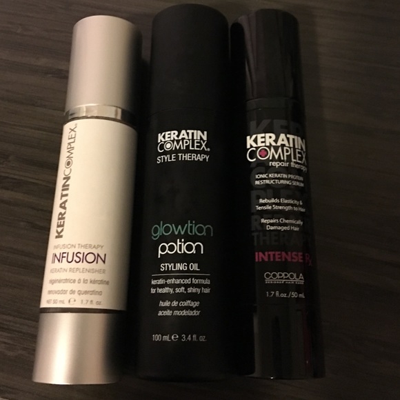 New! Keratin complex hair treatments set of 3
