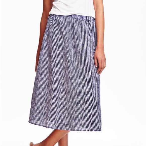 Old Navy Skirts - Blue and white striped midi skirt Old Navy Skirts - Blue and white striped midi skirt