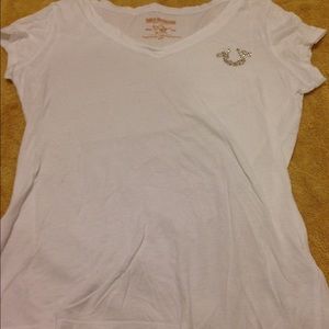 True Religion white tee shirt