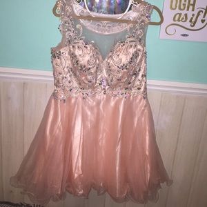 Promgirl pink short dress