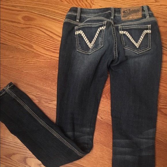 Vigoss white stitched skinny jeans