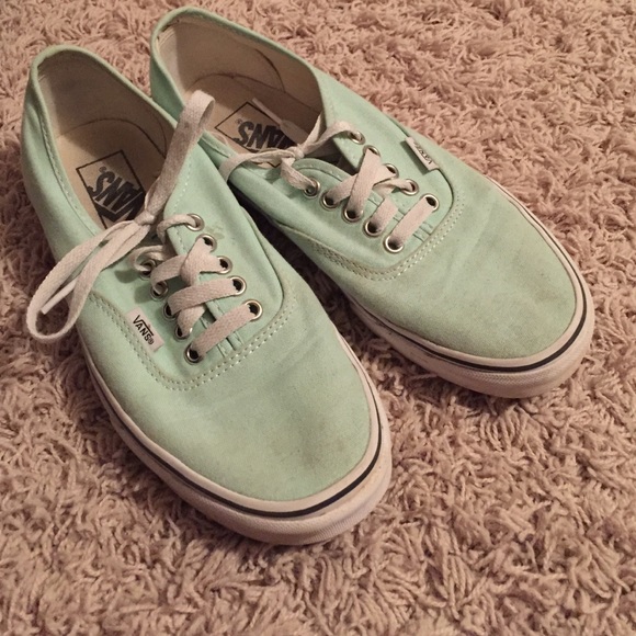 Mint green vans!