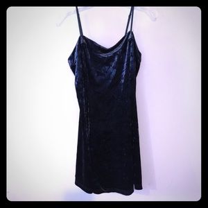 Velvet Green Skater Dress