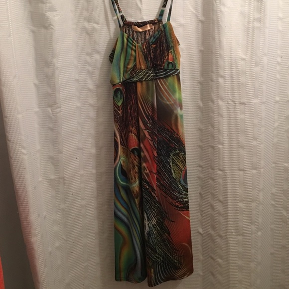 Spaghetti strap colorful dress great everyday