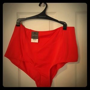 TOP SHOP HIGH WAISTED BIKINI BOTTOM SIZE 10 NWT