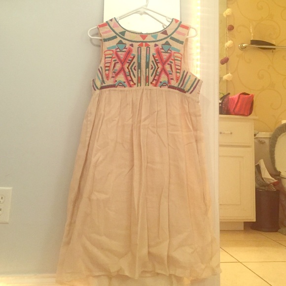 Anthropologie embroidered dress