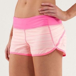 Lululemon Speed shorts in Parfait Pink💕