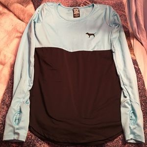 Pink long sleeve work out top