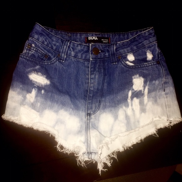 High wasted ombre shorts