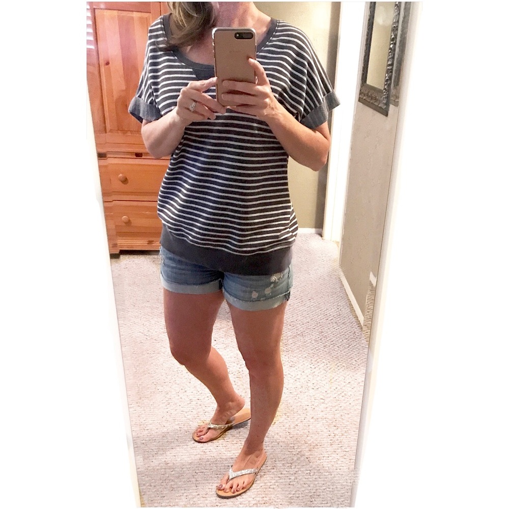 Striped • Sweatshirt • Top