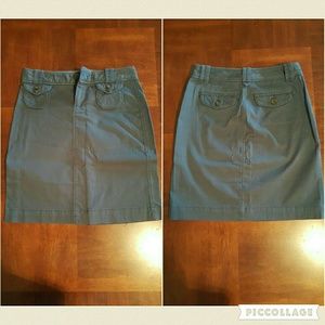 Grey/Blue Pencil Skirt