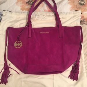 Michael Kors suede handbag