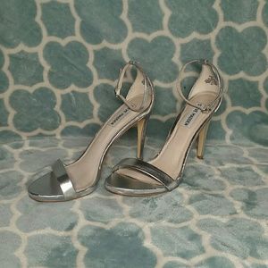 Steve Madden Silver "Stecy" Stilettos