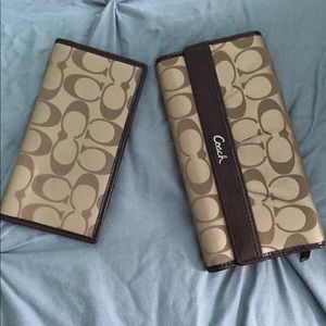 Coach wallet and check book.
