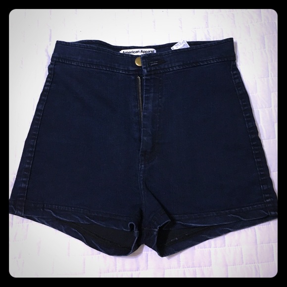 Denim high waisted shorts