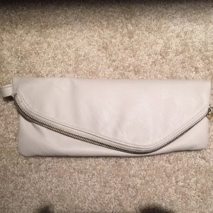 Off-White/Beige Clutch